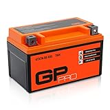 GP-PRO GTX7A-BS 12V 7Ah GEL-Batterie (Kompatibel mit YTX7A-BS / 50615) (Wartungsfrei & Versiegelt) Akkumulator Motorrad Roller Motorradbatterie Rollerbatterie