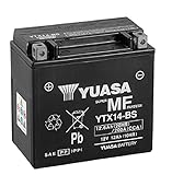 Batterie Motorrad Yuasa YTX14-BS wartungsfrei 12V 12Ah 150x87x147 passend für Harley Davidson V-ROD 1131 2002/2006